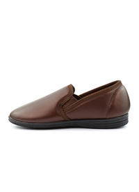 Faux Leather Look Slippers 