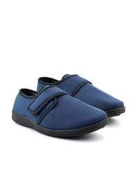Velour Touch Fastening Slippers 