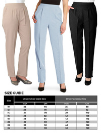 Womens Elasticated Waist Trousers 
