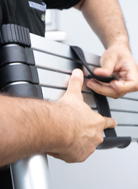 2m Aluminium Strong Reach - X - Pro Telescopic Ladder