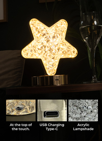 Jolliman's Rechargeable Bedside Star Lamp