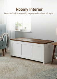 Rustic Storage Bench Blanket Box 100cm