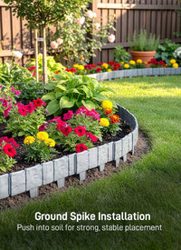 Brick Effect Garden Edging Fence Brick Effect Garden Edging Fence