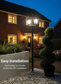 3-in-1 Solar Double Security Garden Light