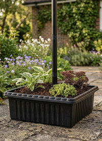 Solar Security Light With Planter Base Solar Security Light With Planter Base