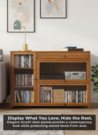 Bamboo & Acrylic Storage Cabinet Bamboo & Acrylic Storage Cabinet