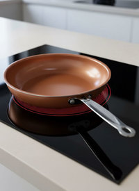 Copper Frying Pan with Non-Stick Ceramic Coat