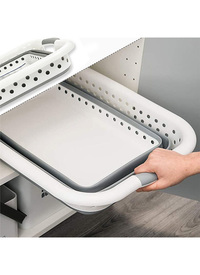 LARGE OVAL COLLAPSIBLE LAUNDRY BASKET 