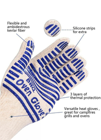 HEAT RESISTANT OVEN & BBQ GLOVE