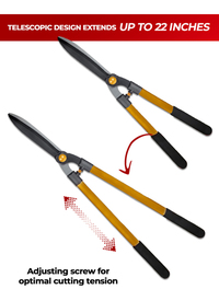 Telescopic Hedge Shears with Foam Grip 