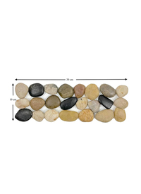 PLAIN PEBBLE BORDER (SET OF 4)