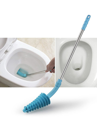 FLEXIBLE TOILET PLUNGER - NON BRISTLE - CLEAN EASY SILICON