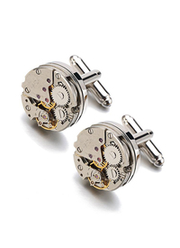 COG WHEEL CUFFLINKS MODERN FONT (GIFTBOX) ENGRAVING