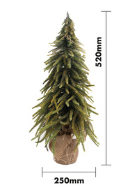 Decorative Gold Finish Mini Christmas Tree in
