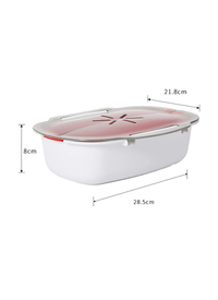 2-in-1 Fish and Vegetable Microwave Steamer