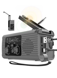 3-in-1 Battery, Solar and Hand Crank Radio