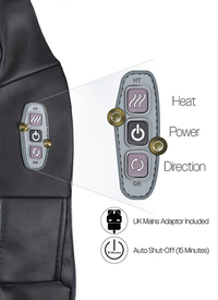 Heated neck massager
