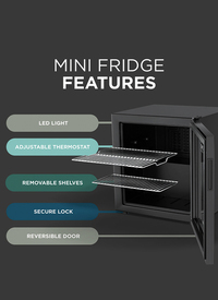 Glass Mini Fridge 50L