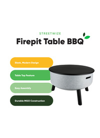 3 in 1 Firepit  BBQ and Table