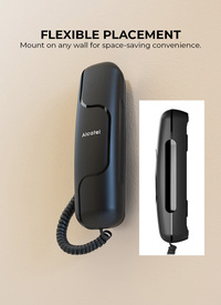 Alcatel T06 Compact Corded Phone Black