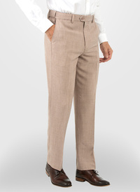 Linen Look Expanding Waist Trousers 