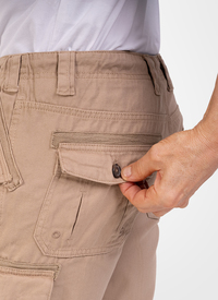 Drawstring Waist Cargo Short 