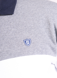 3 Buttoned Stripe Fleece Lined Polo 