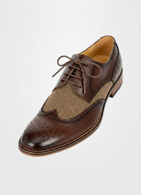 Oxford Herringbone Brogue Shoe 