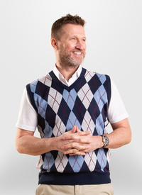ARGYLE PATTERN SLEEVELESS TOP 