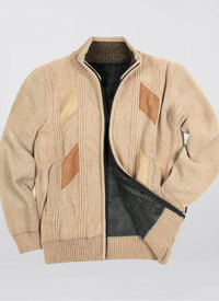 Chenille Fleece Lined Zip Cardigan Chenille Fleece Lined Zip Cardigan