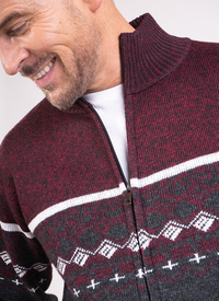 Norfolk Fleece Lined Jacquard Zipper 
