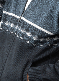 Norfolk Fleece-Lined Jacquard Zipper Norfolk Fleece-Lined Jacquard Zipper