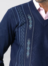 Diamond Pattern V Neck Jumper Diamond Pattern V Neck Jumper