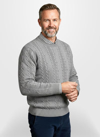 Cable Knit Crew Neck Jumper 