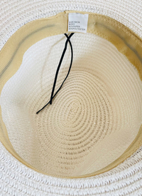 WHITE EASY PACK CRUSHABLE PANAMA HAT 