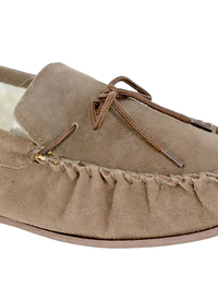 Wool Mix Thermal Lining Moccasin Slipper 