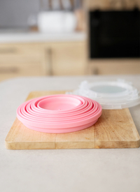 4pc Silicone  Collapsible Stacking Containers