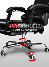 First Class Office Recliner and Footstool