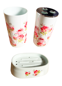 7pc English Rose Bath Set