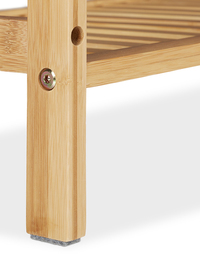Premium Bamboo Shoe Rack With Cushion Bench