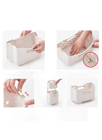 Multi Use 2 Tier Laundry Pull Basket With Wheel