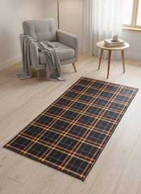 Tartan Carpet Artificial Silk Rug Tartan Carpet Artificial Silk Rug