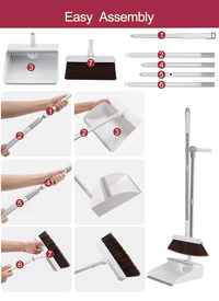 Long Handled Dust Pan & Brush Set 