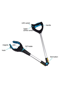 2-In-1 Long Reach Grabber (w/Light)