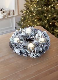 LED Wreath Candle Holders 