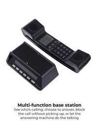 Alcatel ePure Premium Cordless Phone with Answer Machine Black Alcatel ePure Premium Cordless Phone with Answer Machine Black