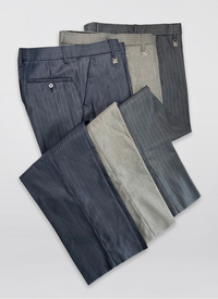 REGULAR FIT PIN STRIPE TROUSERS 