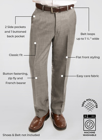 Men's Regular Fit Active Stretch Waist 