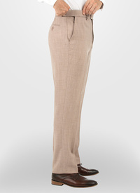 Linen Look Expanding Waist Trousers 