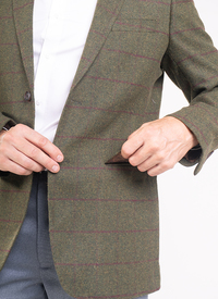 Tweed  Wool Check Blazer 